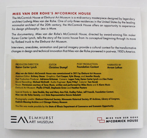 Mies van der Rohe McCormick House DVD
