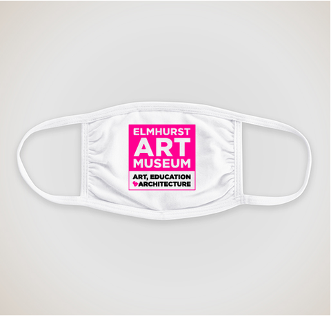 Mask featuring the Elmhurst Art Museum Logo