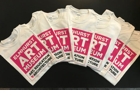 Elmhurst Art Museum Logo Short Sleeve T-Shirt