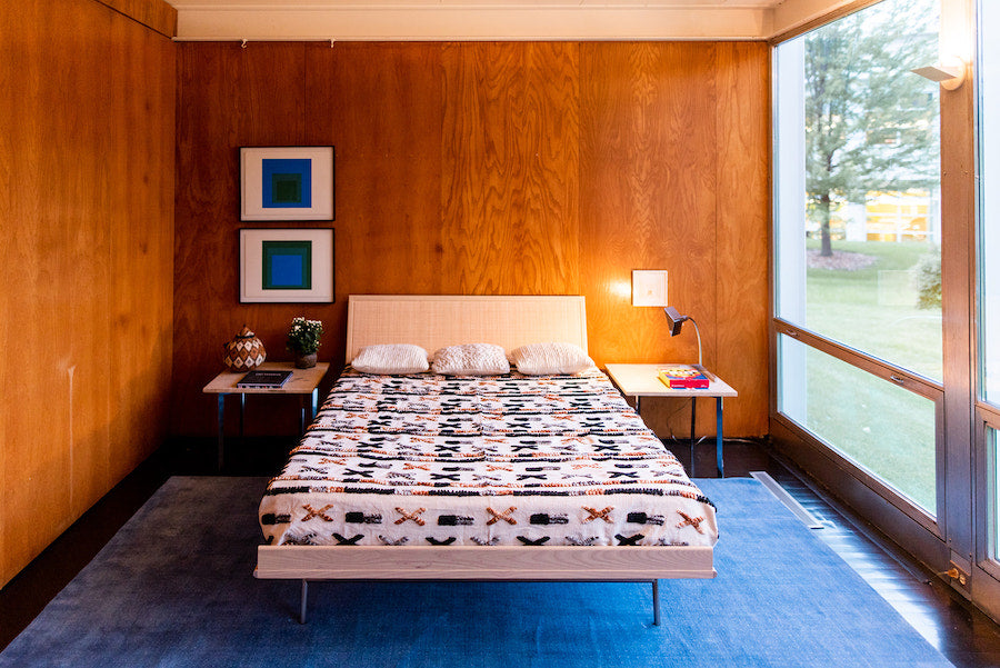 Postcard, Mies van der Rohe, McCormick House bedroom, c. 1952-1959 ...