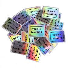 You Are Beautiful Sticker, Holographic Classic